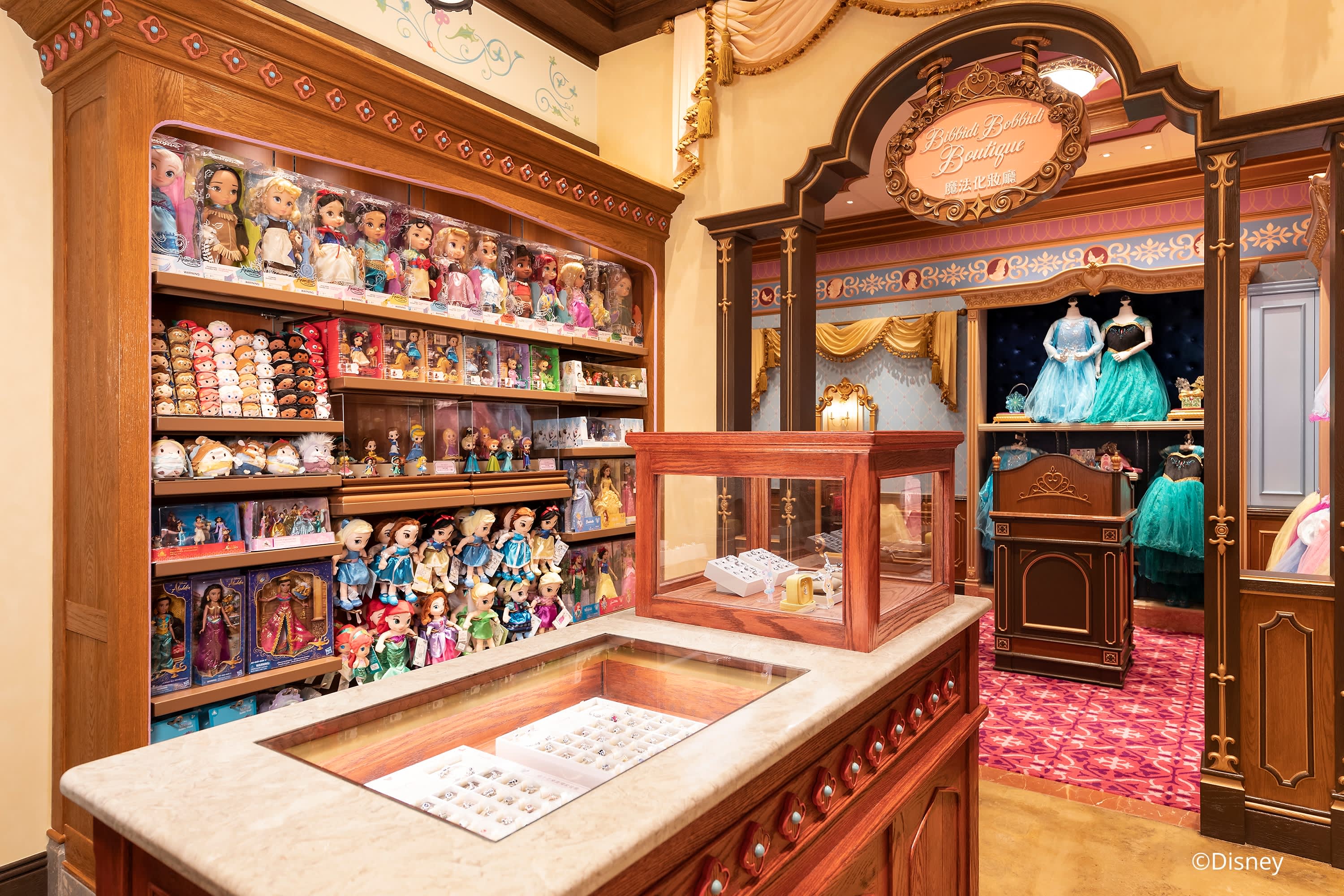 ディズニープリンセス ビビディバビディブティック　ディズニーストア　100cm ビビディバビディブティック ディズニープリンセス変身体験